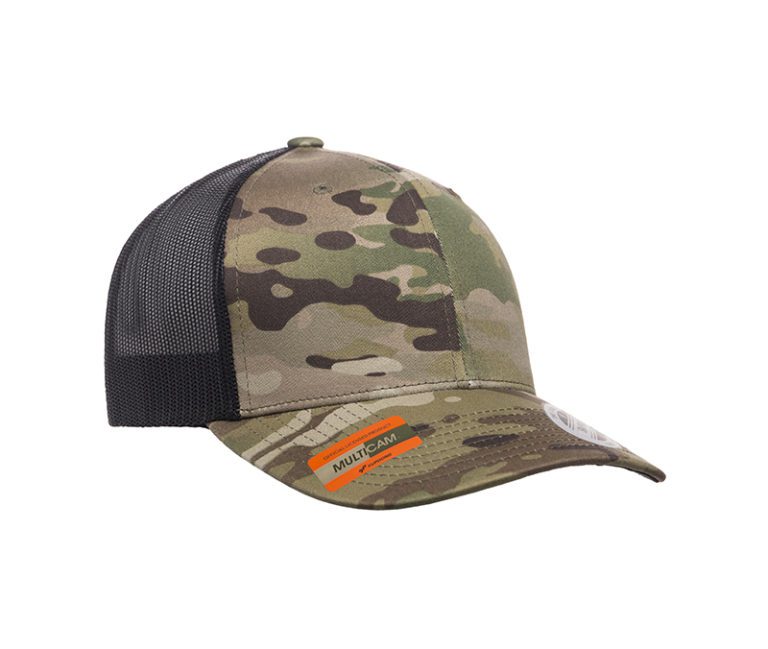 thumbnail image 2 of Yupoong Retro Trucker Multicam Cap – Mesh Snapback – 6 Panel Camouflage Hat Unisex 2 of 6